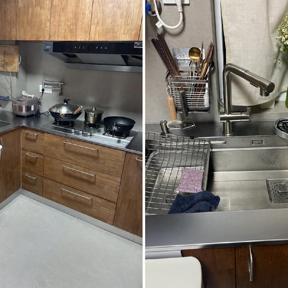 Stainless steel cabinets are so 